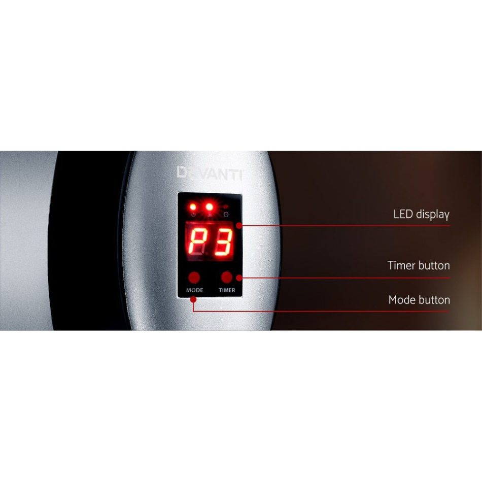 Devanti Electric Strip Heater Radiant Heaters 1500W - Image 5