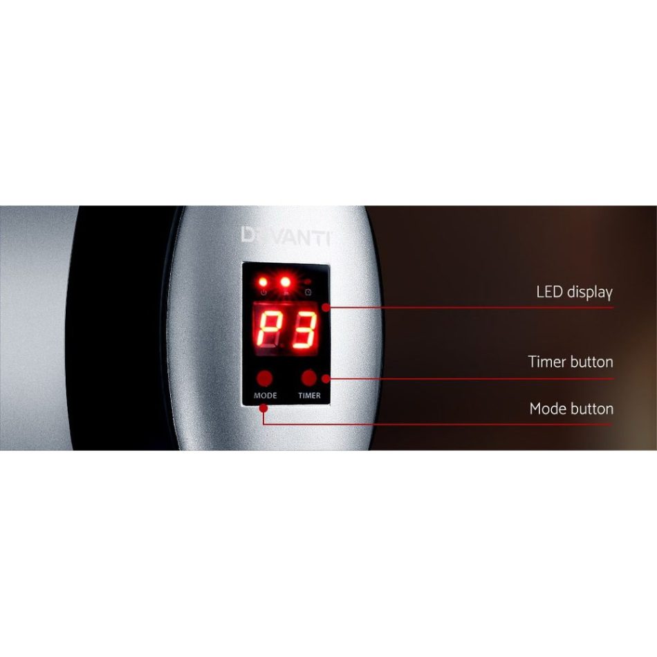 Devanti Electric Strip Heater Radiant Heaters 1500W - Image 7
