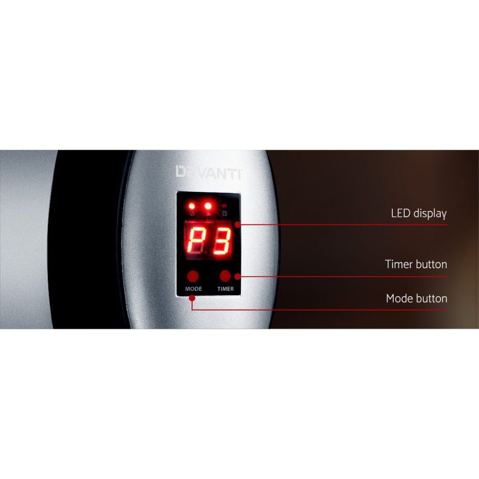 Devanti Electric Strip Heater Radiant Heaters 2000W - Image 5