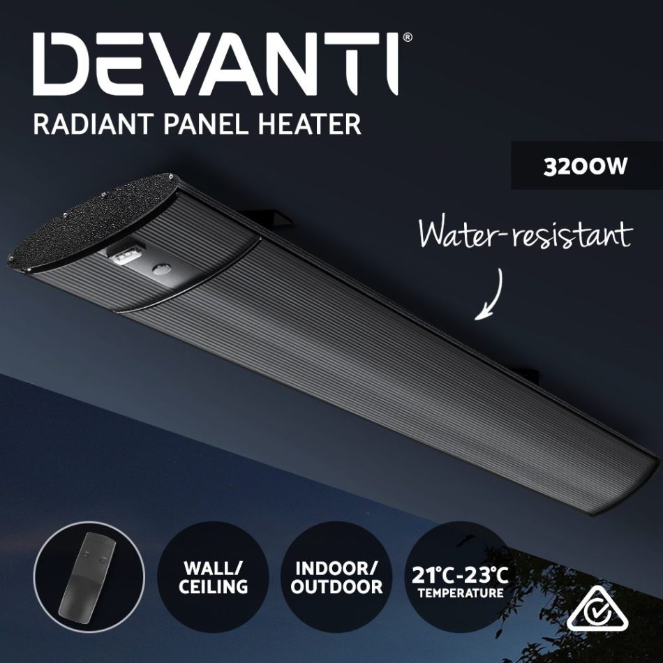 Devanti Electric Radiant Strip Heater Outdoor 3200W - Image 3