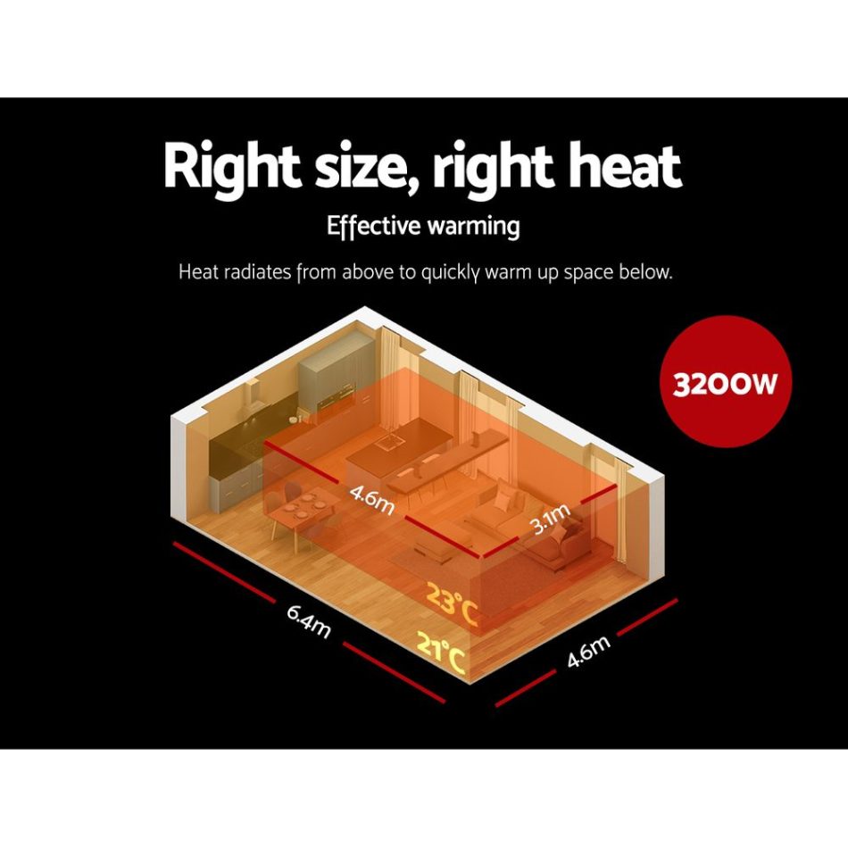 Devanti Electric Radiant Strip Heater Outdoor 3200W - Image 4