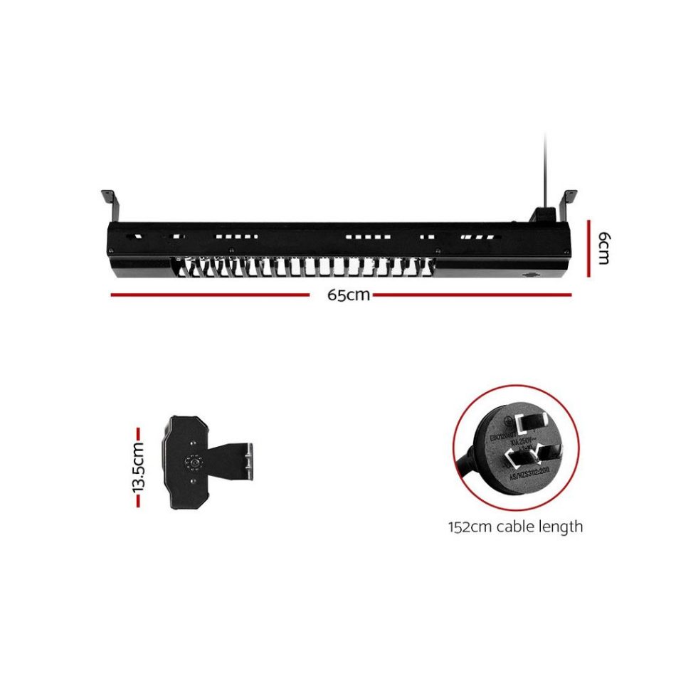 Devanti Electric Strip Heater Radiant Heaters 2000W - Image 2