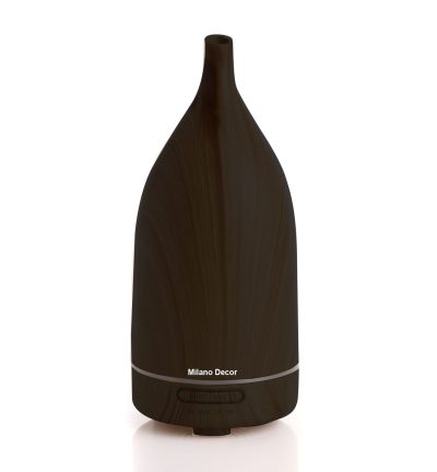 Milano Decor Aroma Diffuser 100ml Ultrasonic Humidifier Purifier And 3 Pack Oils - Dark Wood
