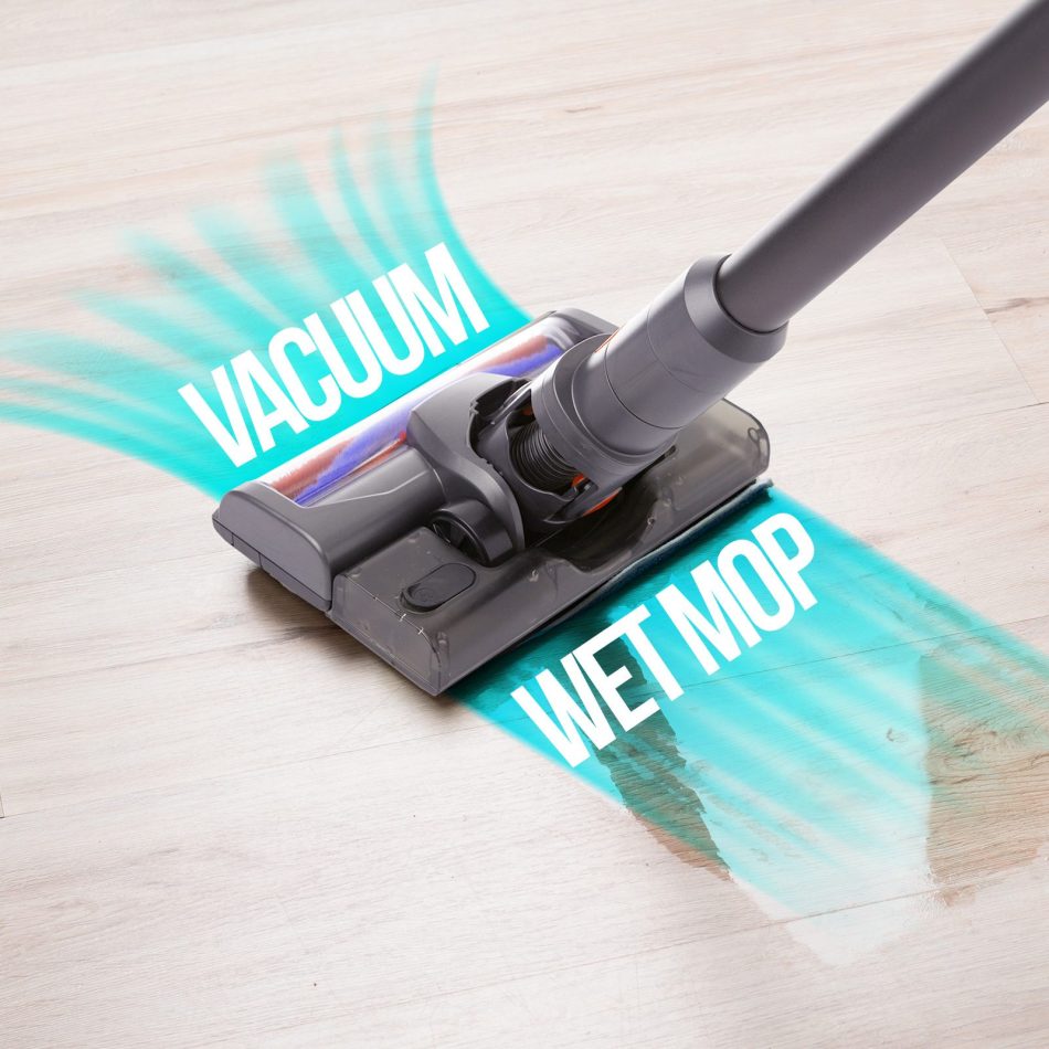 MyGenie H20 PRO Wet Mop 2-IN-1 Cordless Stick Vacuum Cleaner Handheld Recharge - Grey - Image 5