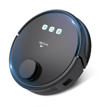 MyGenie Laser Smart Pro IQ 360 Robot Vacuum Cleaner Black WIFI Remote Control