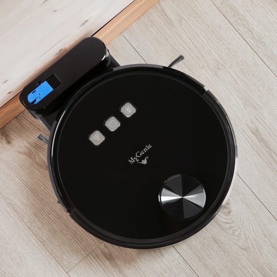 MyGenie Laser Smart Pro IQ 360 Robot Vacuum Cleaner Black WIFI Remote Control - Image 6