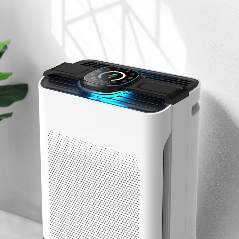 MyGenie Pure Max Air Purifier Carbon Filter 5-In-1 Cleaning System 100 m2 White - Image 3