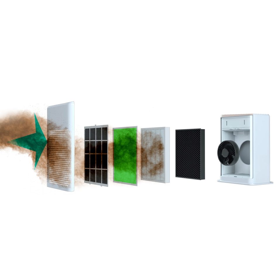 MyGenie Pure Max Air Purifier Carbon Filter 5-In-1 Cleaning System 100 m2 White - Image 5