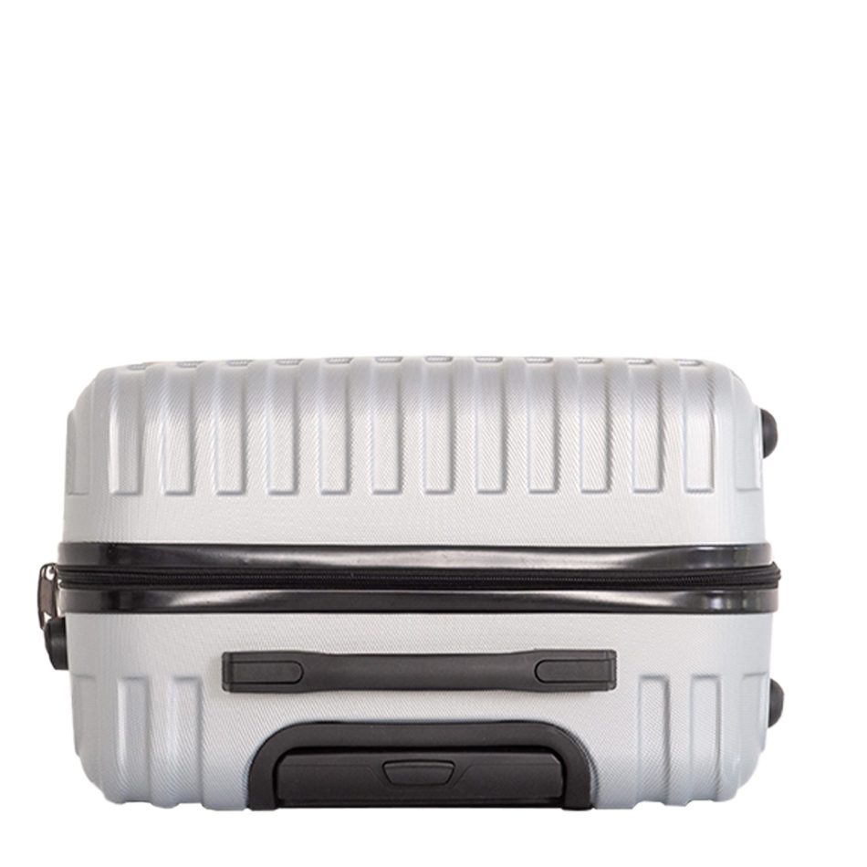 Milano Decor 3 Piece Luggage Set Travel Hard Case 20" 24" 28" Hard Case Durable - Silver - Image 4