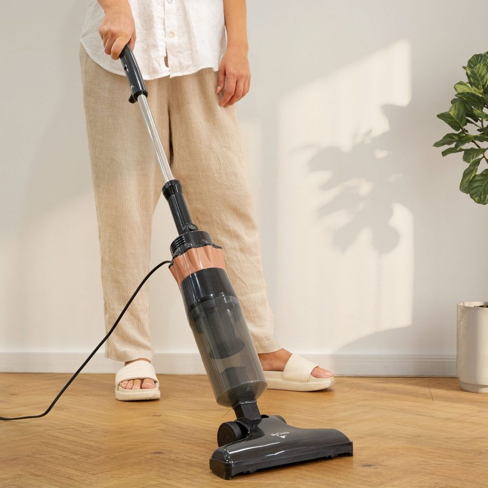 MyGenie CX300 2 in 1 Corded Stick Vacuum Ultralight Bagless Black Rose Gold - Image 2