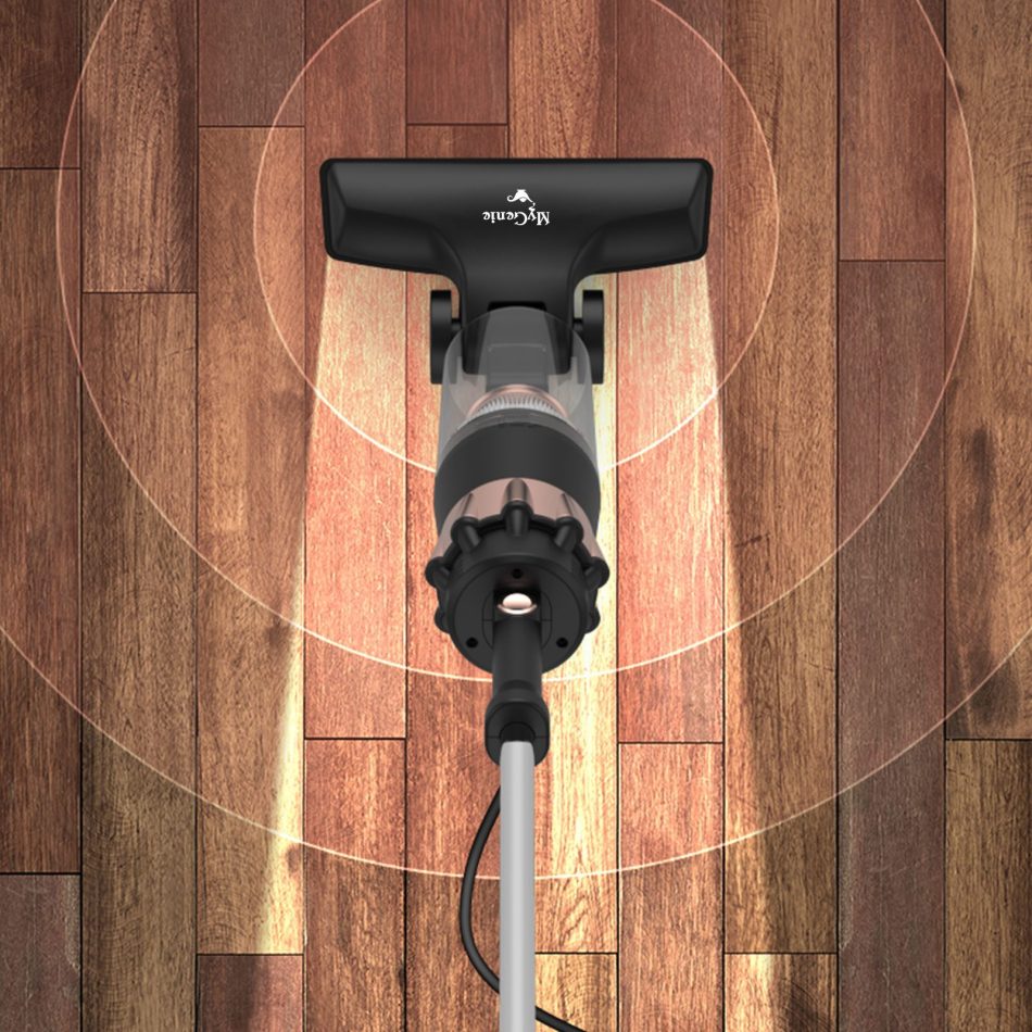 MyGenie CX300 2 in 1 Corded Stick Vacuum Ultralight Bagless Black Rose Gold - Image 3