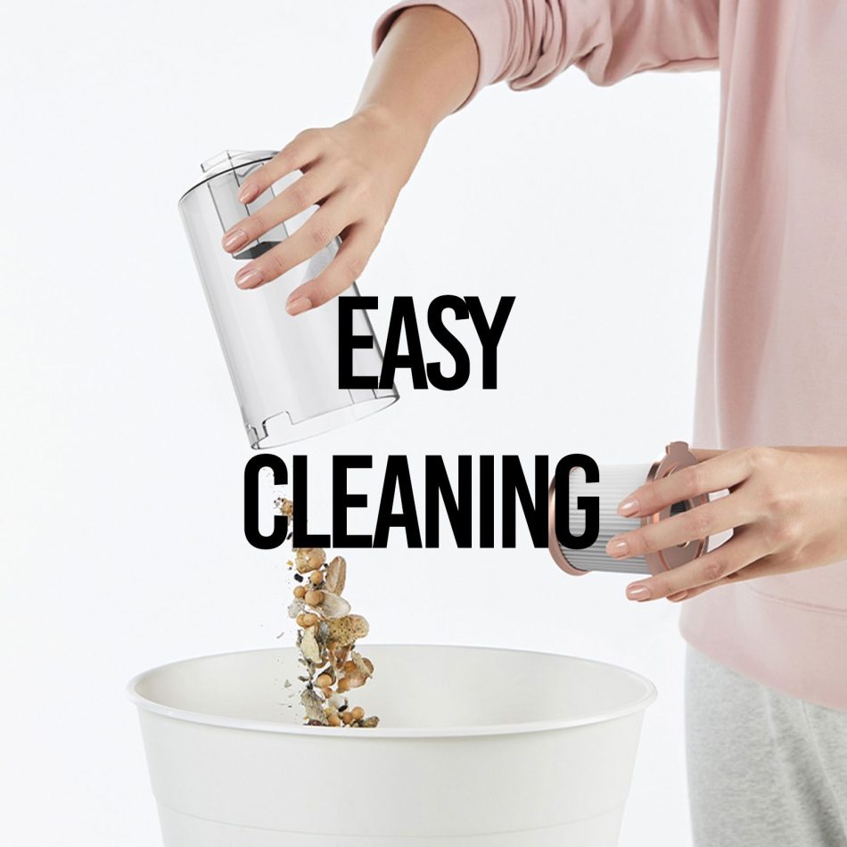 MyGenie CX300 2 in 1 Corded Stick Vacuum Ultralight Bagless Black Rose Gold - Image 5