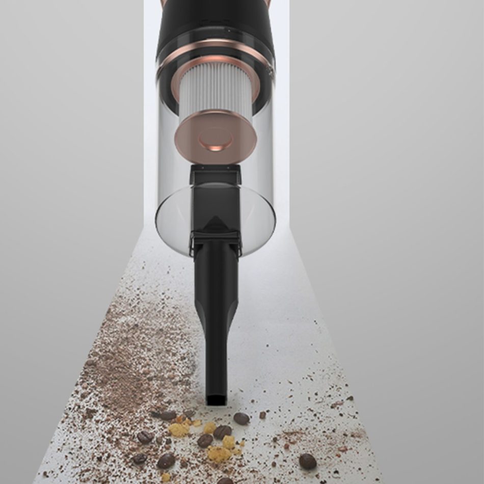 MyGenie CX300 2 in 1 Corded Stick Vacuum Ultralight Bagless Black Rose Gold - Image 9
