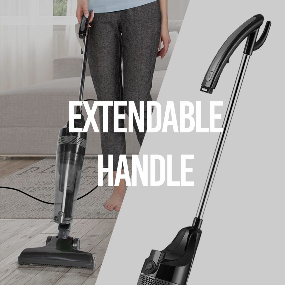 MyGenie CX500 Telescopic Stick Vacuum Ultralight Bagless Black Grey - Image 3
