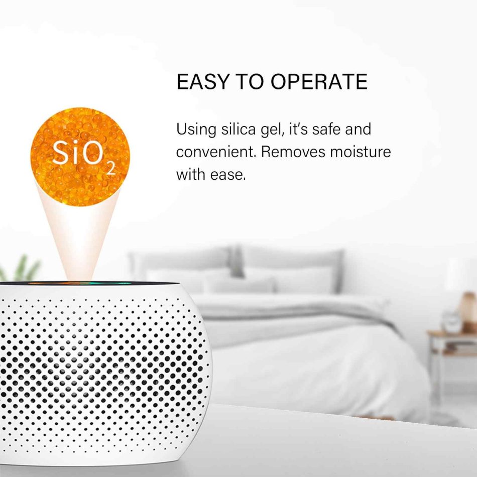MyGenie Compact Reusable Dehumidifier Moisture Extractor Compact Portable White - Image 8