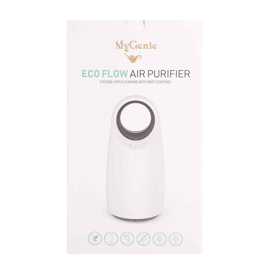 MyGenie Ultra Quiet Eco Flow Air Purifier WI-FI Control HEPA Filter White - Image 11