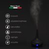 Essential Oil Diffuser Ultrasonic Humidifier Aromatherapy LED Light 200ML 3 Oils - Black - Image 4