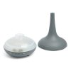 Essential Oil Diffuser Ultrasonic Humidifier Aromatherapy LED Light 200ML 3 Oils - Matte Grey - Image 3