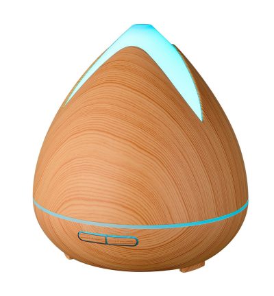 Essential Oils Ultrasonic Aromatherapy Diffuser Air Humidifier Purify 400ML - Light Wood