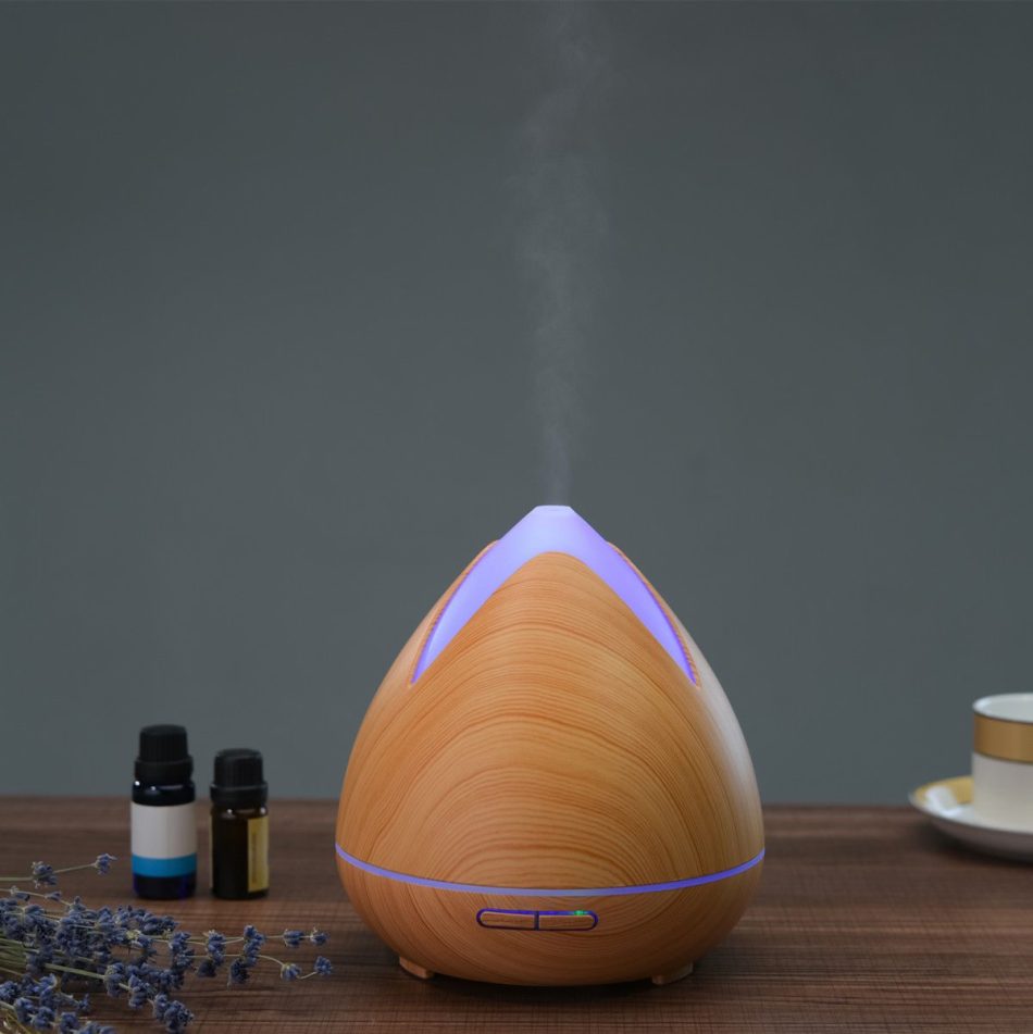 Essential Oils Ultrasonic Aromatherapy Diffuser Air Humidifier Purify 400ML - Light Wood - Image 7