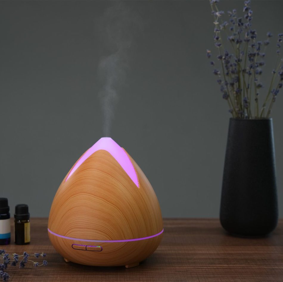 Essential Oils Ultrasonic Aromatherapy Diffuser Air Humidifier Purify 400ML - Light Wood - Image 8