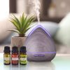 Essential Oils Ultrasonic Aromatherapy Diffuser Air Humidifier Purify 400ML - Violet - Image 2