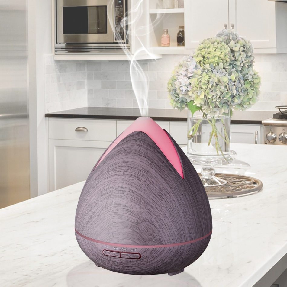 Essential Oils Ultrasonic Aromatherapy Diffuser Air Humidifier Purify 400ML - Violet - Image 6