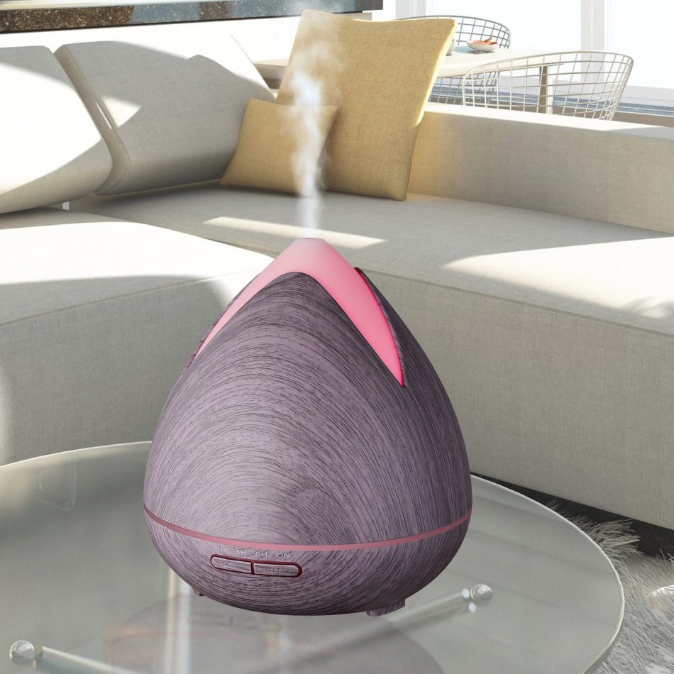 Essential Oils Ultrasonic Aromatherapy Diffuser Air Humidifier Purify 400ML - Violet - Image 7
