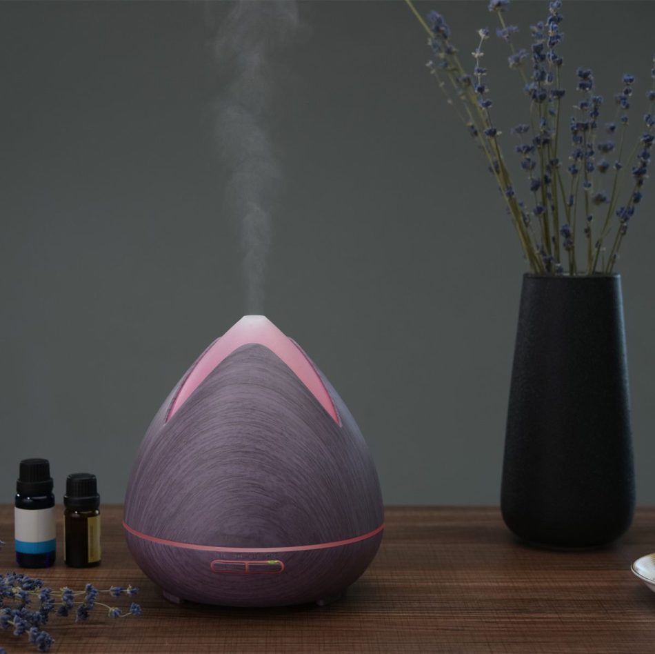 Essential Oils Ultrasonic Aromatherapy Diffuser Air Humidifier Purify 400ML - Violet - Image 8