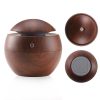 Milano Ultrasonic USB Diffuser with 10 Aroma Oils Humidifier LED Light 130ml - Dark Wood - Image 4