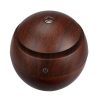 Milano Ultrasonic USB Diffuser with 10 Aroma Oils Humidifier LED Light 130ml - Dark Wood - Image 8