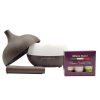 Milano Supreme Ultrasonic 400ml Aromatherapy Humidifier Diffuser LED with 3 Oils - Dark Wood - Image 4