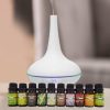 Milano Aroma Diffuser Set With 13 Pack Diffuser Oils Humidifier Aromatherapy - White - Image 2