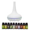 Milano Aroma Diffuser Set With 13 Pack Diffuser Oils Humidifier Aromatherapy - White