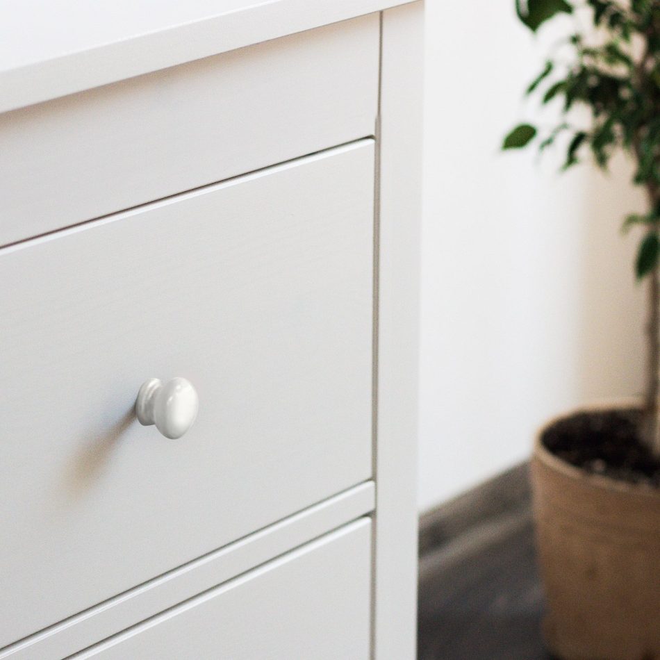 Milano Decor Bedside Table Byron Bay White Storage Cabinet Bedroom - Two Pack - White - Image 7