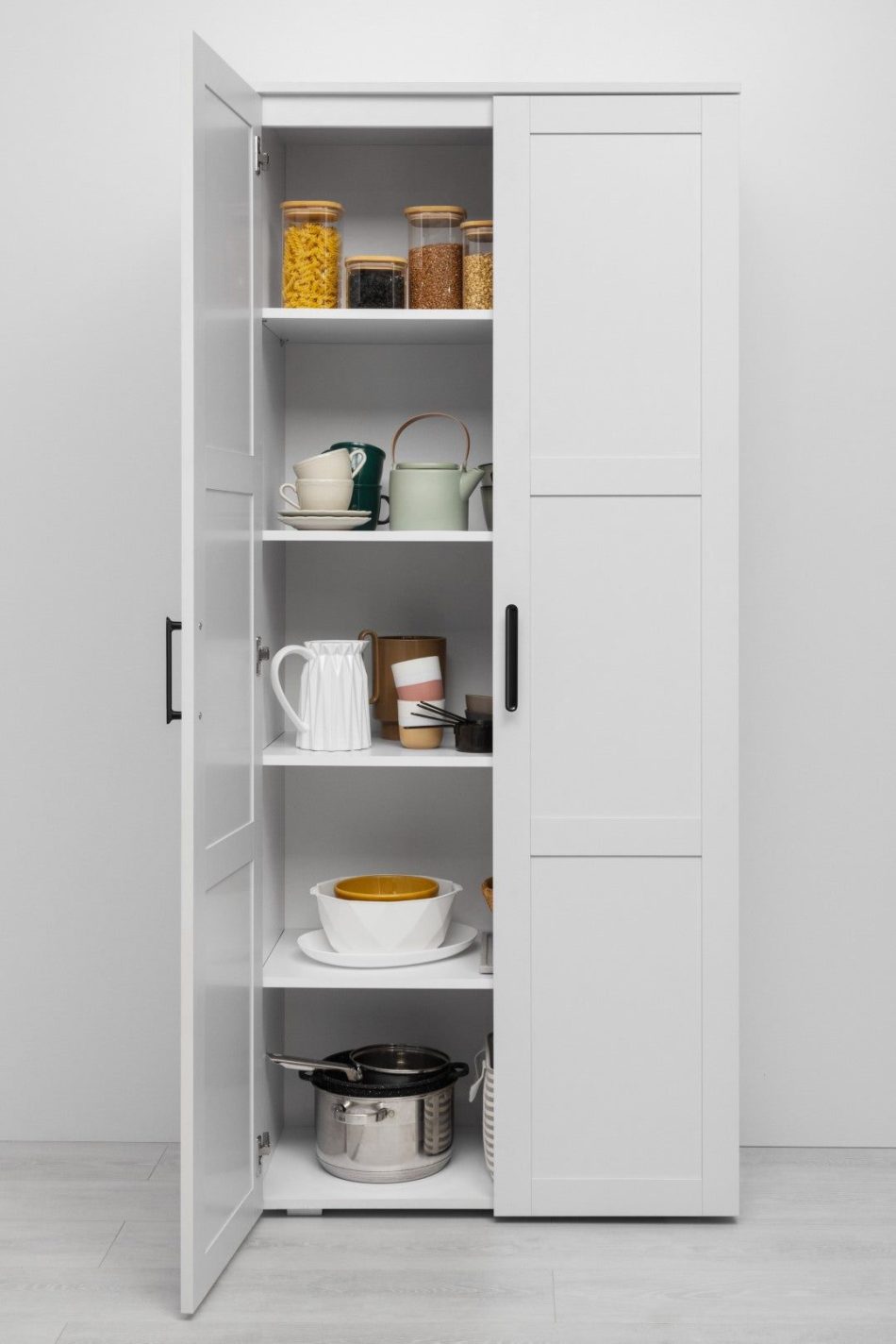 STOCKHOLM UNIVERSAL STORAGE CUPBOARD - HAMPTONS - DECO BLACK HANDLE - Image 2