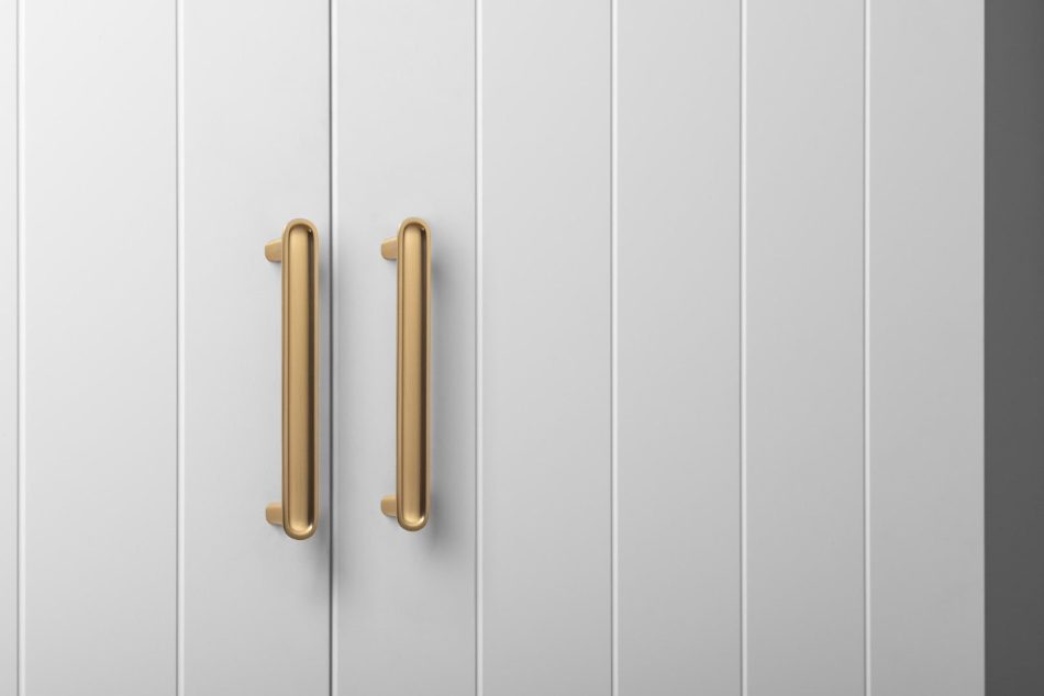 STOCKHOLM UNIVERSAL STORAGE CUPBOARD - VJ PANEL - DECO GOLD HANDLE - Image 3