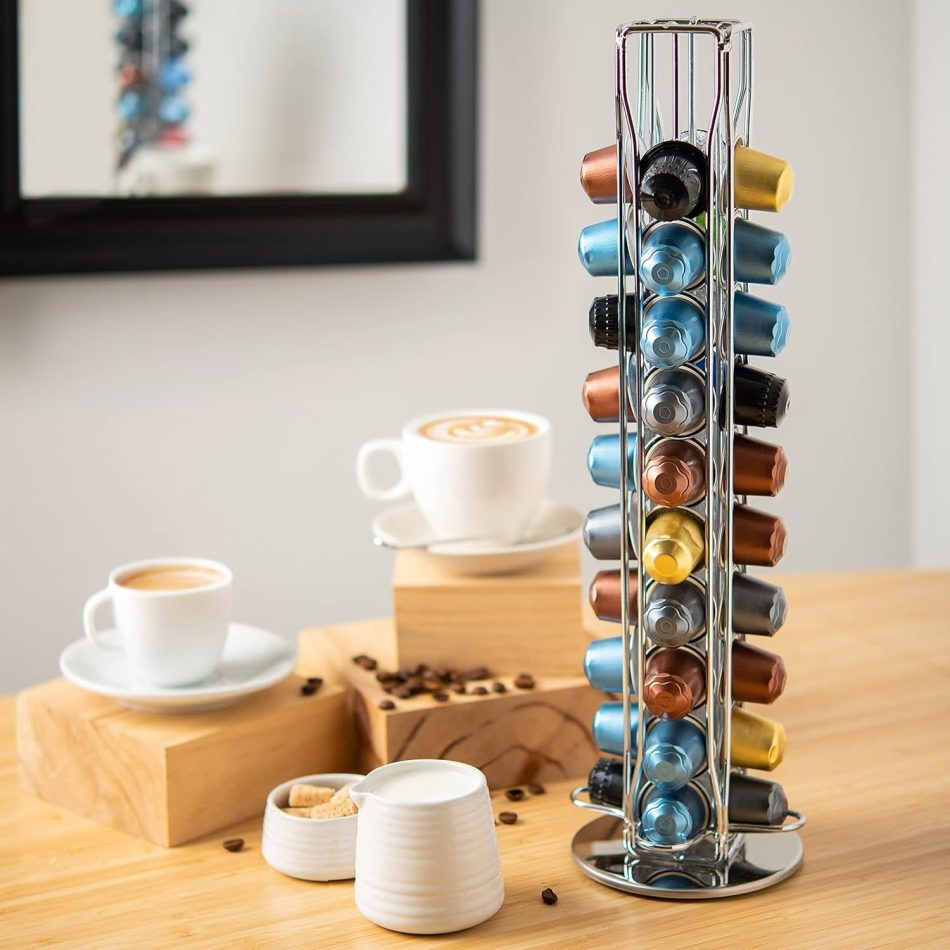 Coffee Pods Holder Storage Compatible with 40 Nespresso Pods - Image 2