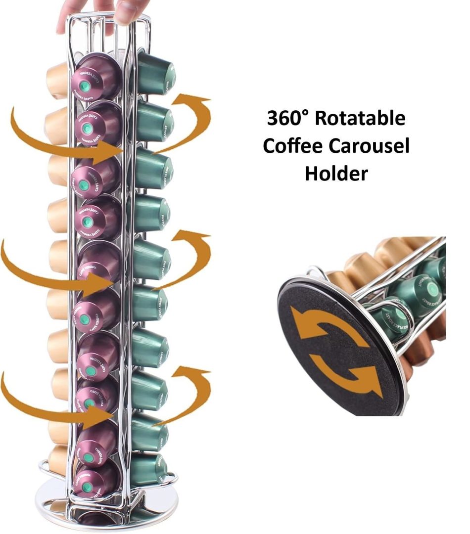 Coffee Pods Holder Storage Compatible with 40 Nespresso Pods - Image 6