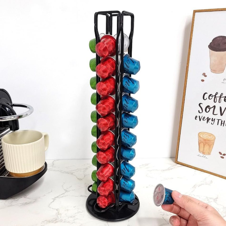Coffee Pods Holder Storage Compatible with 40 Nespresso Pods - Image 4