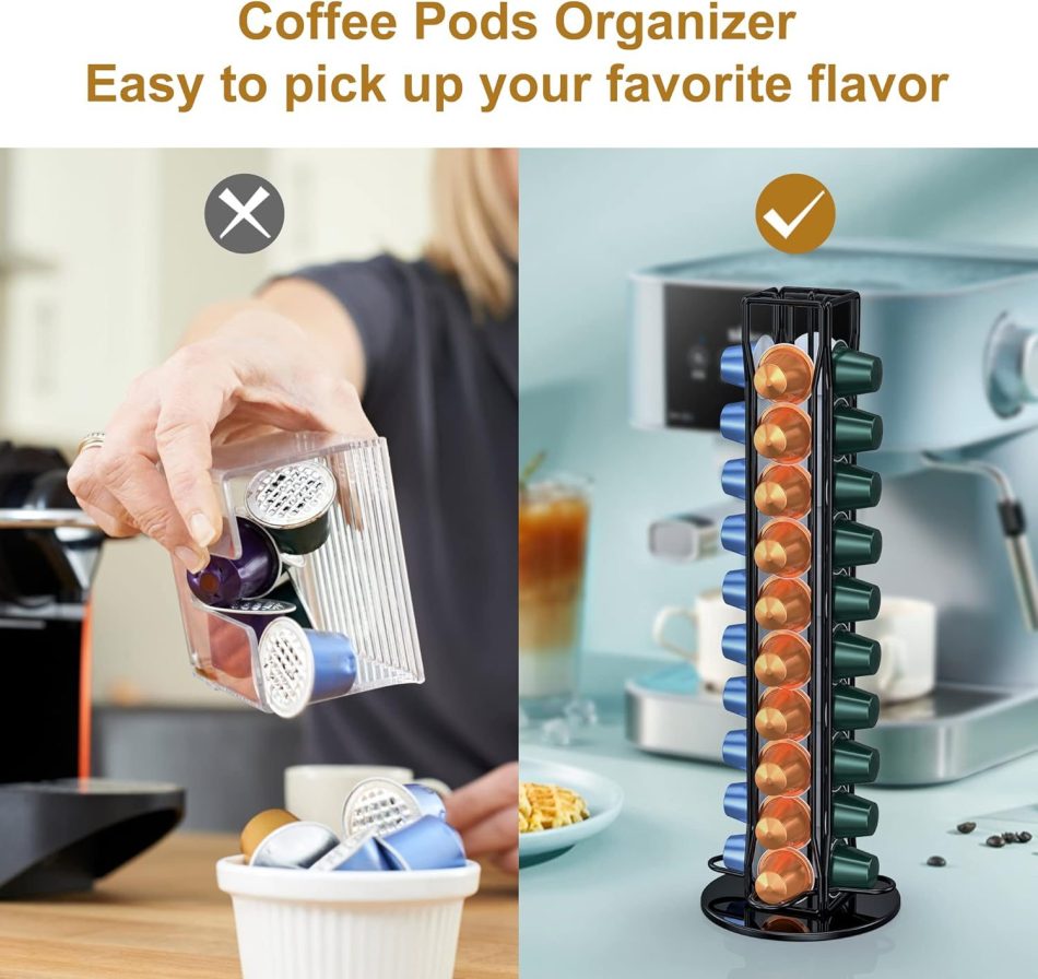 Coffee Pods Holder Storage Compatible with 40 Nespresso Pods - Image 6