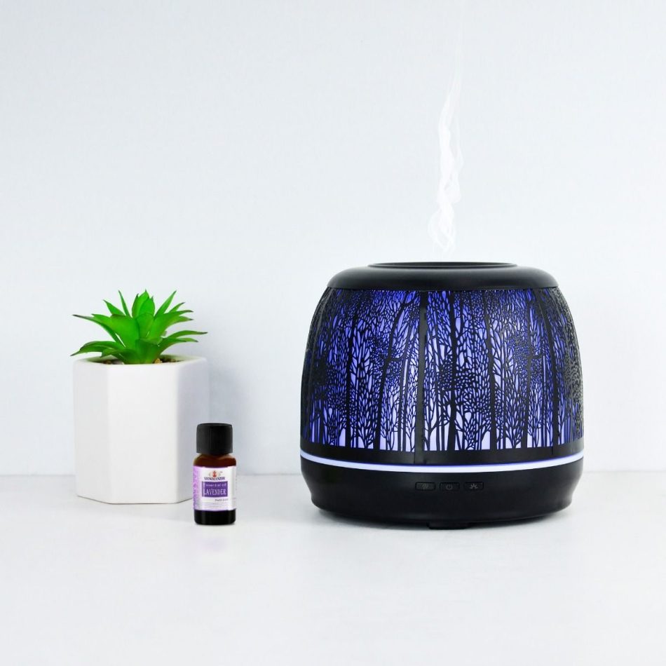 activiva 500ml Metal Essential Oil and Aroma Diffuser-Black - Image 2