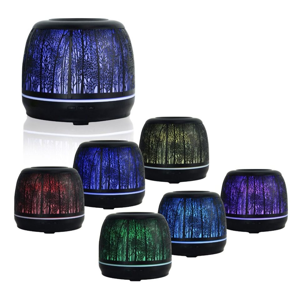 activiva 500ml Metal Essential Oil and Aroma Diffuser-Black - Image 3