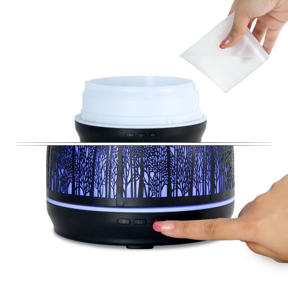 activiva 500ml Metal Essential Oil and Aroma Diffuser-Black - Image 4