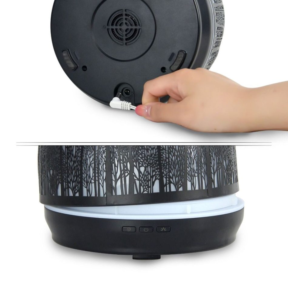 activiva 500ml Metal Essential Oil and Aroma Diffuser-Black - Image 5