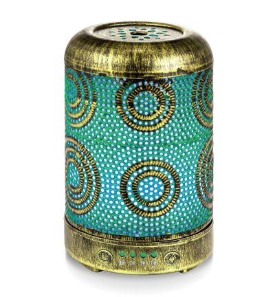 activiva 100ml Metal Essential Oil and Aroma Diffuser-Vintage Gold