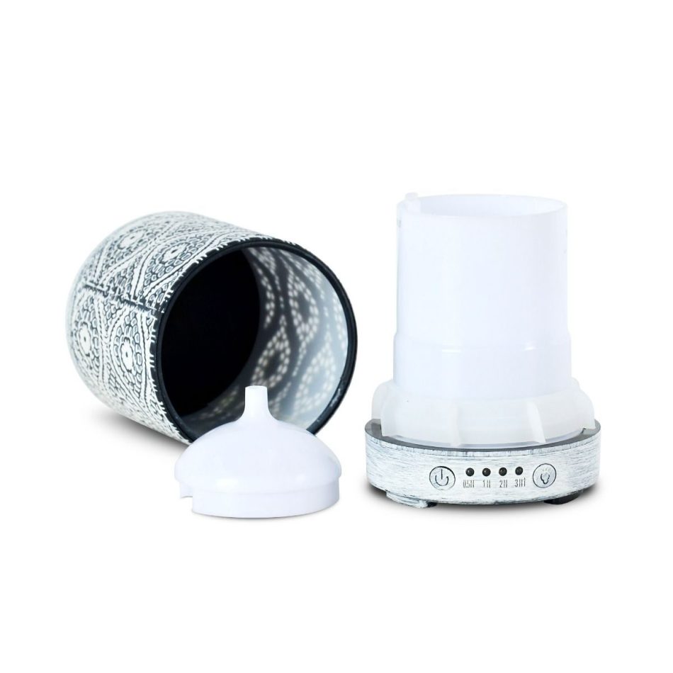 activiva 100ml Metal Essential Oil and Aroma Diffuser-Vintage White - Image 6