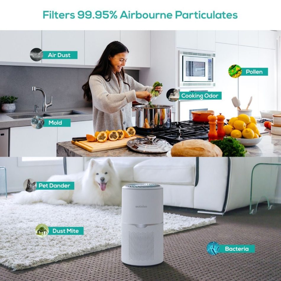 activiva HEPA Air Purifier with UV-C Light - Image 4