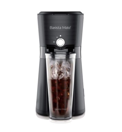 Digital Iced Coffee Maker w/ 10oz, Reusable Cup & Straw Included