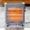 2200W Quartz Infrared Radiant Heater with Adjustable Thermostat and 2 Power Settings - Image 3